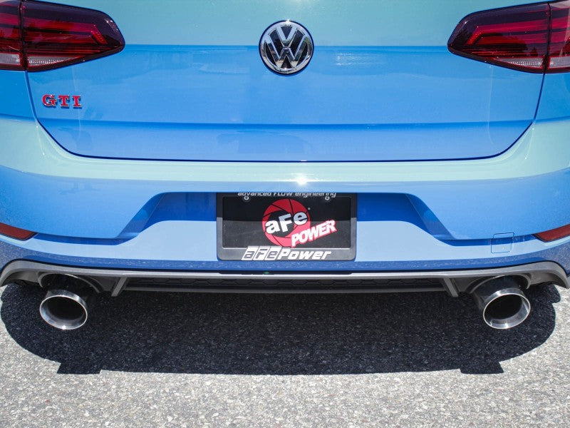 aFe MACHForce XP 3in-2.5in SS Exhaust Cat-Back 18-19 Volkswagen GTI (MK7.5) L4-2.0L (t) Polished 49-36422-P