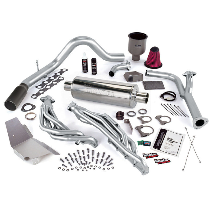 Banks Power 99-04 Ford 6.8L Truck EGR-Early Cat PowerPack System SS Single Exhaust w/ Black Tip 49130-B