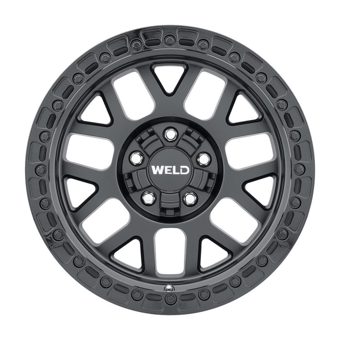 Weld Off-Road W104 17X9.0 Cinch 5X114.3 5X127 ET00 BS5.00 Satin Black Gloss Black 78.1 W10479026500