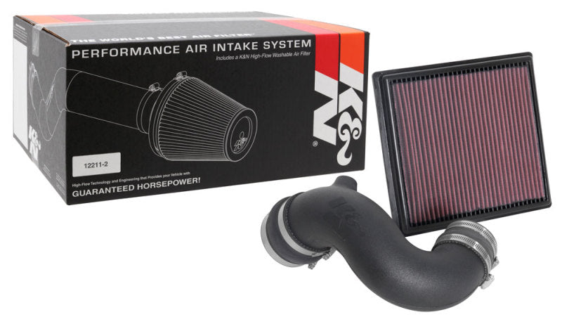 K&N 57-3107 Fuel Injection Air Intake Kit for CHEVROLET COLORADO L4-2.5L F/I, 2017-2019