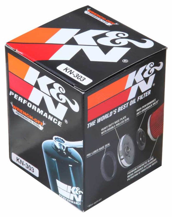 K&N Engineering Performance Gold Oil Filter Black Kn-303 Fits Honda KN-303