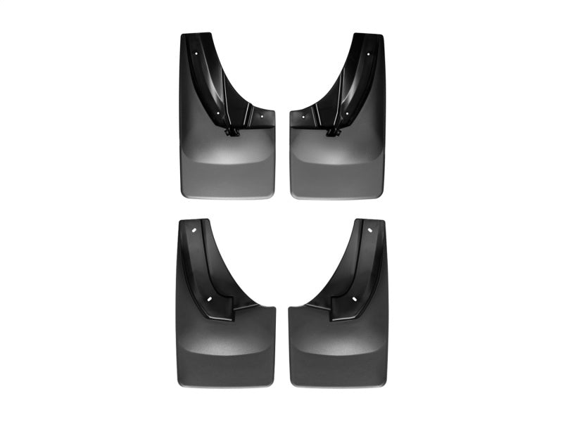 WeatherTech 2014+ Compatible with Dodge Ram 2500/3500 (Vehicles w/o Fender Flares) No Drill Mudflaps Black 110045-120024