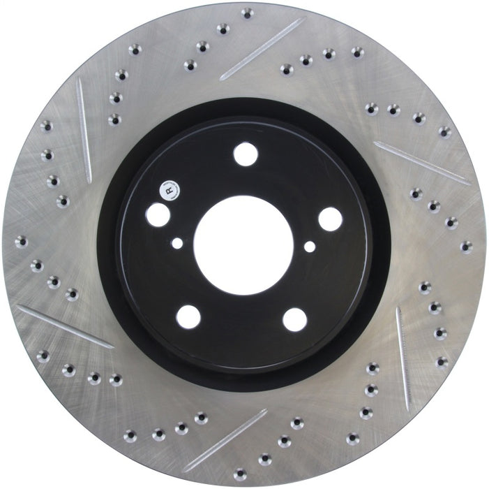 Stoptech Sport Drilled & Slotted Brake Rotor; Front Right 127.44104R