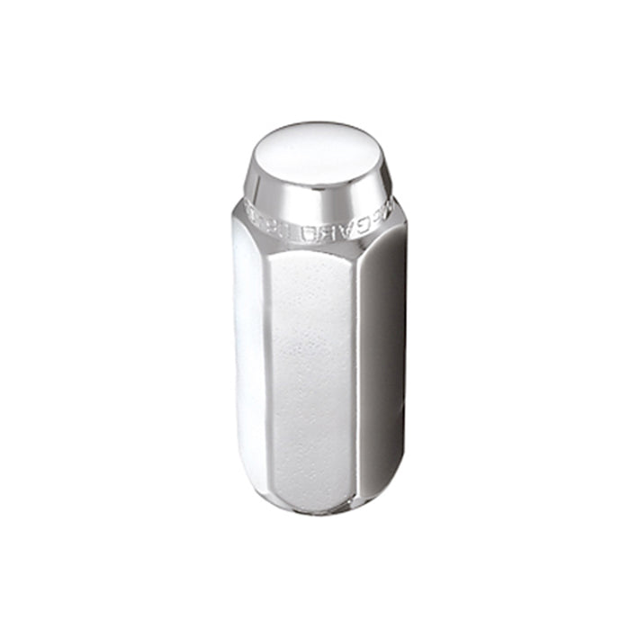 McGard Hex Lug Nut (Cone Seat) M14X1.5 / 22mm Hex / 1.945in. Length (4-Pack) Chrome 64014