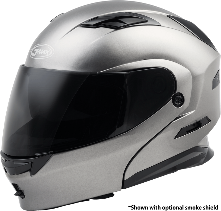 GMAX MD-01, DOT Approved Modular Helmet for Motorcycles, Scooters, Mopeds and More (Titanium, X-Large)