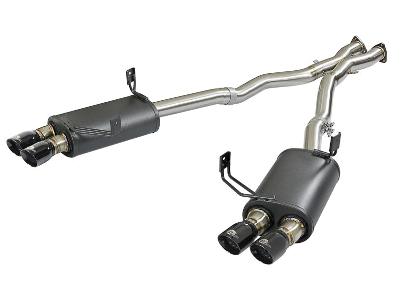 aFe MACH Force-Xp 2-1/2in 304 SS Cat-Back Exhaust w/ Black Tips 05-08 BMW Z4 M Coupe (E86) L6 3.2L 49-36339-B