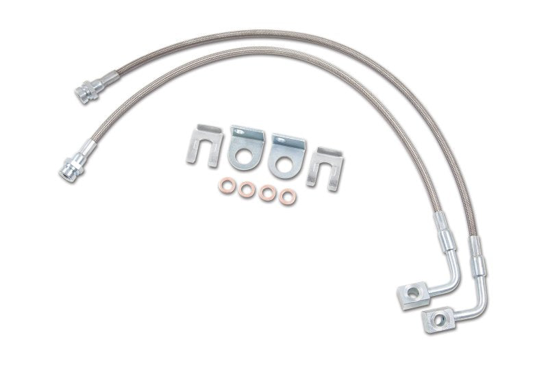 ZONE Rear 4-6in Stainless Barake Lines ZONJ5406, Fits 2007-2018 Fits Jeep Wrangler JK ONB6BDUXNGO4KOBS5E