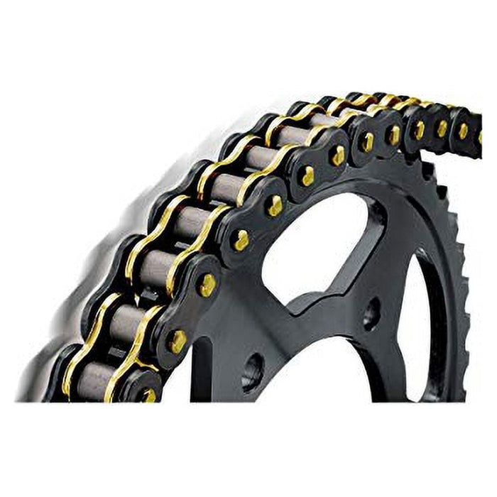 Bikemaster Bmxr Series 525 120 Link X-Ring Chain Black Gold 525BMXR-120/BG