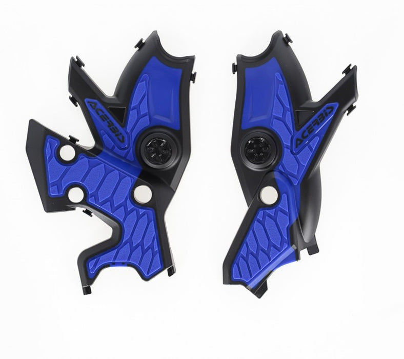 Acerbis X-Grip Frame Guard Black/Blue Compatible With Yamaha , One Size 2911461004