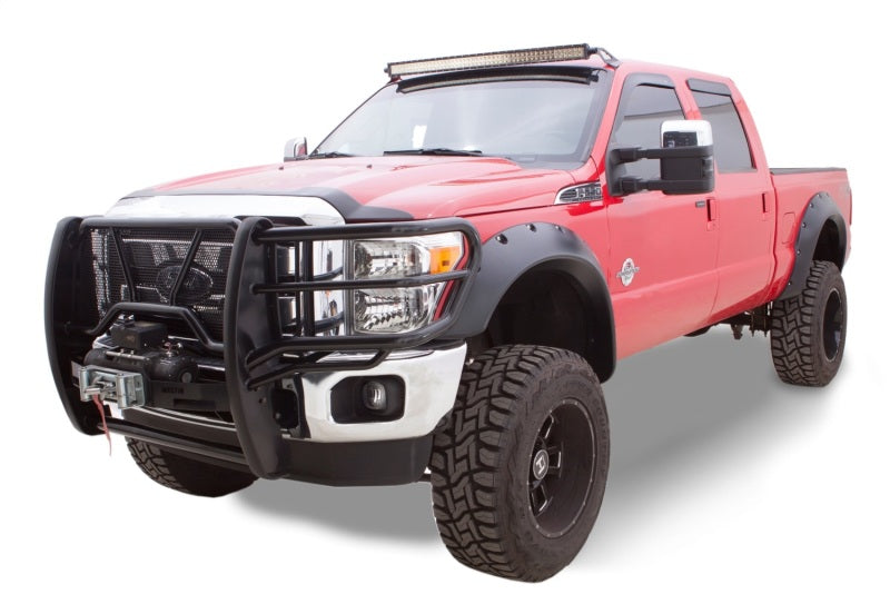 Bushwacker 11-16 Ford F-250 Super Duty Cutout Style Flares 4pc Black 20940-02