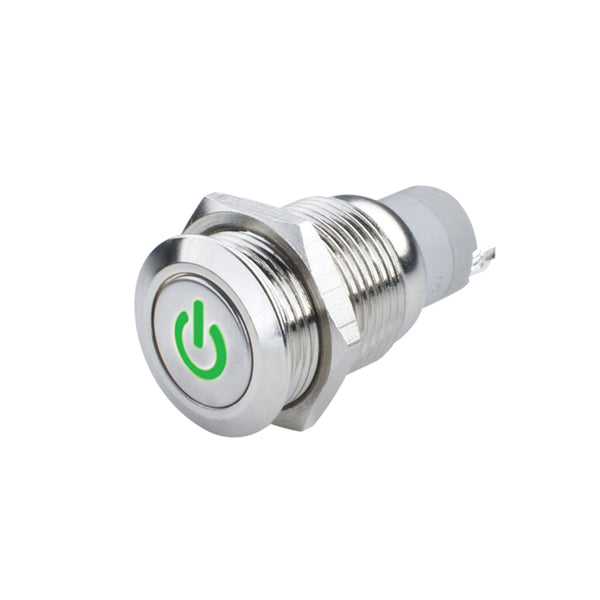 Oracle Pre-Wired Power Symbol On/Off Flush Mount LED Switch Green SEE WARRANTY 2009-004
