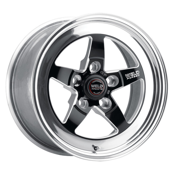 Weld S71 15x12.33 / 5x4.75 BP / 4.5in. BS Black Wheel (Medium Pad) Non-Beadlock 71MB-512B45A