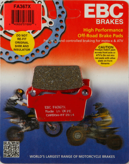 EBC Brakes FA367X Disc Brake Pad Set