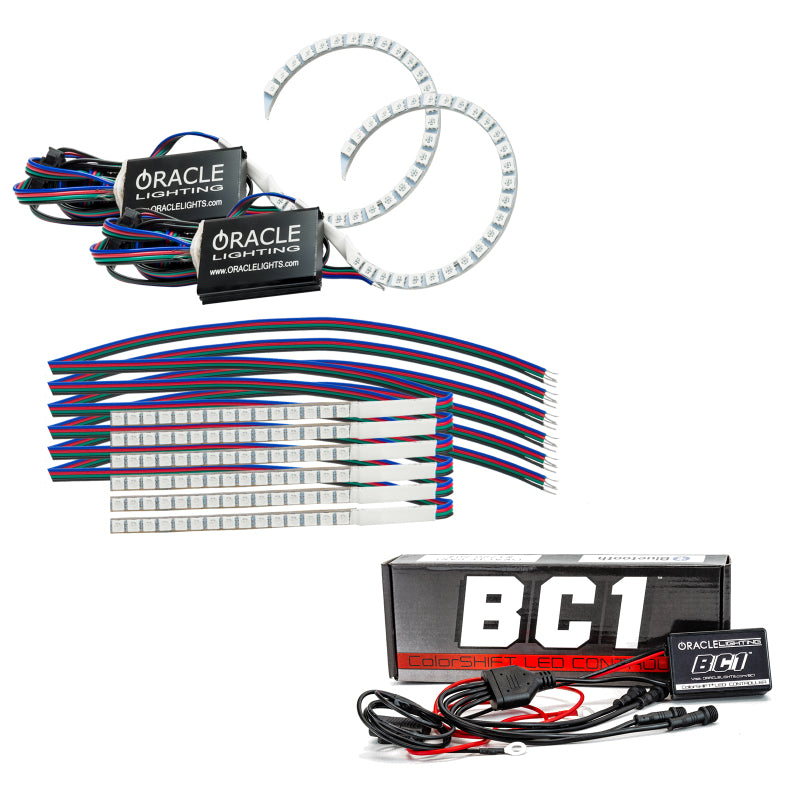 Oracle 18-21 Ford Mustang DRL Upgrade w/ Halo Kit ColorSHIFT w/ BC1 Controller SEE WARRANTY 1348-335