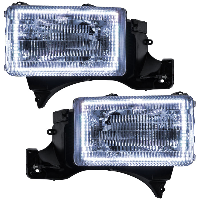 Oracle 94-02 Compatible with Dodge Ram Pre-Assembled Halo Headlights White SEE WARRANTY 8167-001