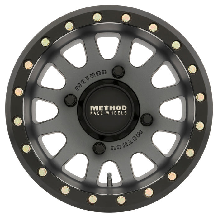 Method MR401 UTV Beadlock 15x7 4+3/+13mm Offset 4x156 132mm Titanium Wheel