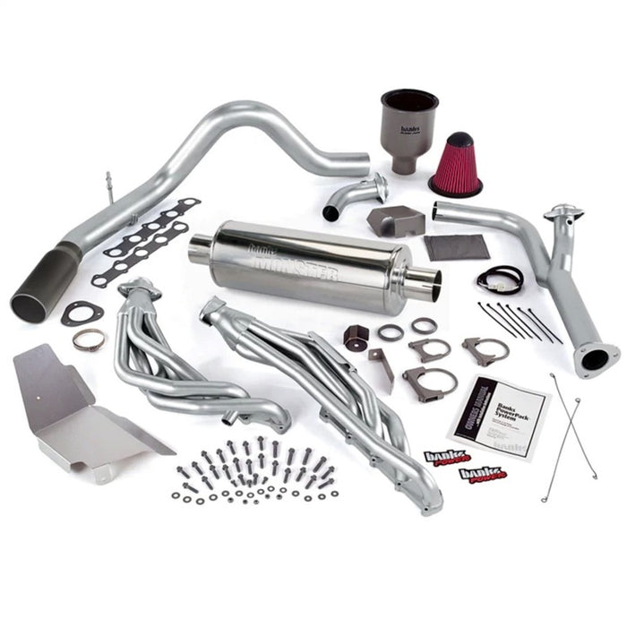 Banks Power 99-04 Ford 6.8L Truck EGR-Late Cat PowerPack System SS Single Exhaust w/ Black Tip 49132-B