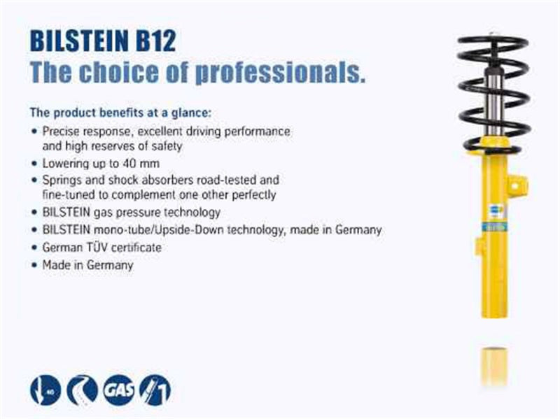 Bilstein B12 (Pro-Kit) 01-05 VW Jetta 1.9L/2.0L Front & Rear Suspension Kit Fits select: 2003-2004 VOLKSWAGEN JETTA GLS TDI, 2001-2002 VOLKSWAGEN JETTA GLS