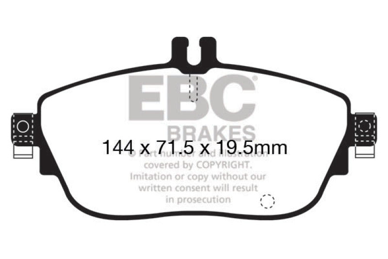 EBC 13+ Mercedes-Benz CLA250 2.0 Turbo Greenstuff Front Brake Pads DP22165