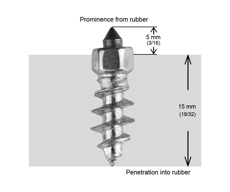 iGrip Racing Tire Studs 18mm, Box of 200 Screws pack