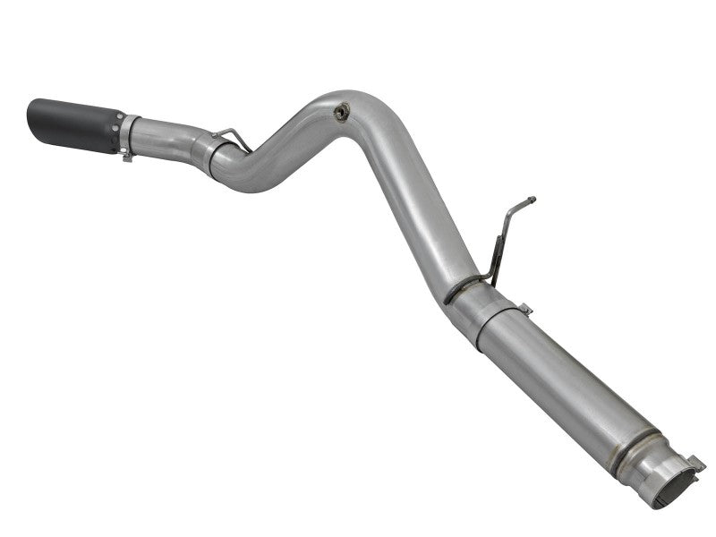 aFe LARGE Bore HD 5in Exhausts DPF-Back SS w/ Black Tips 16-17 GM Diesel Truck V8-6.6L (td) LML/L5P 49-44081-B