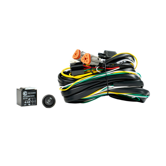 Kc Hilites Wiring Harness Flex Era 40 Amp Relay 3 Position Led Rocker Switch 3-Pin Deutsch Connectors 6311