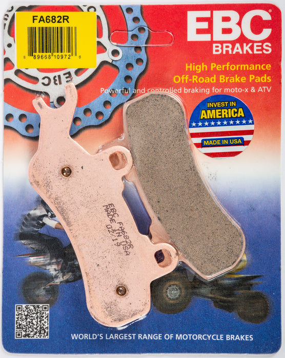 EBC Brakes FA682R R Series Sintered Disc Brake Pad, Black, One Size