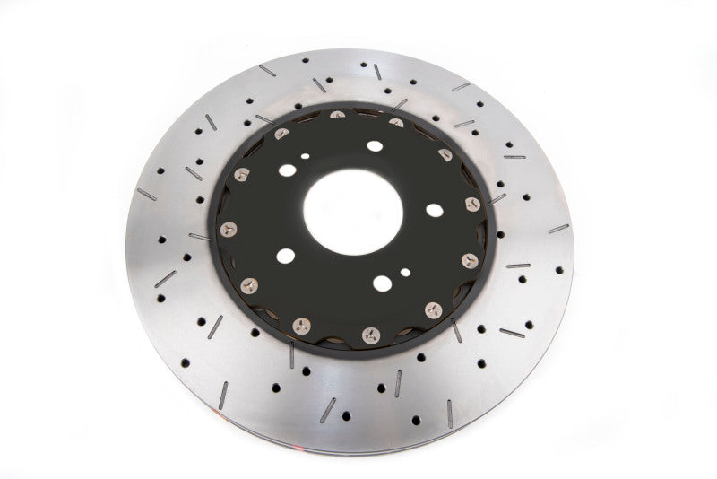 DBA 00-05 Mitsubishi Evo 5/6/7/8 / 06-08 Evo 9 Black Front Drilled & Slotted 5000 Series 52218BLKXS
