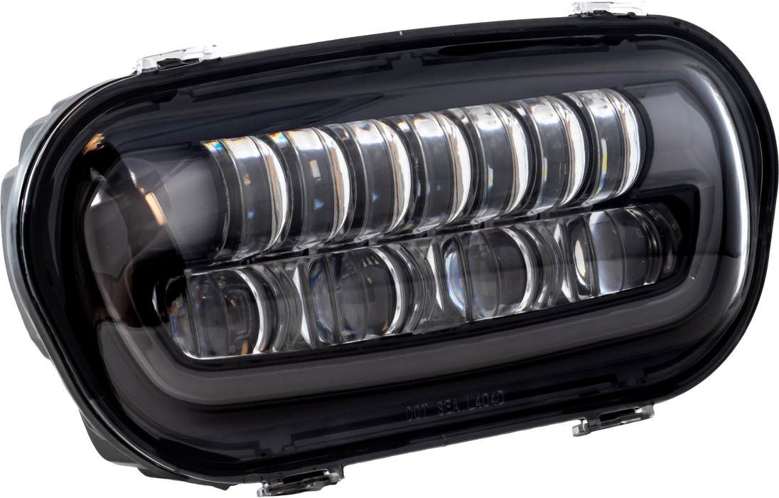 Letric Lighting Co. LLC-FBDH Hammerhead LED Headlight - Black/Chrome