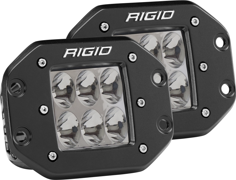 Rigid D-Series Pro Driving Flush Mount Light Pair 512313