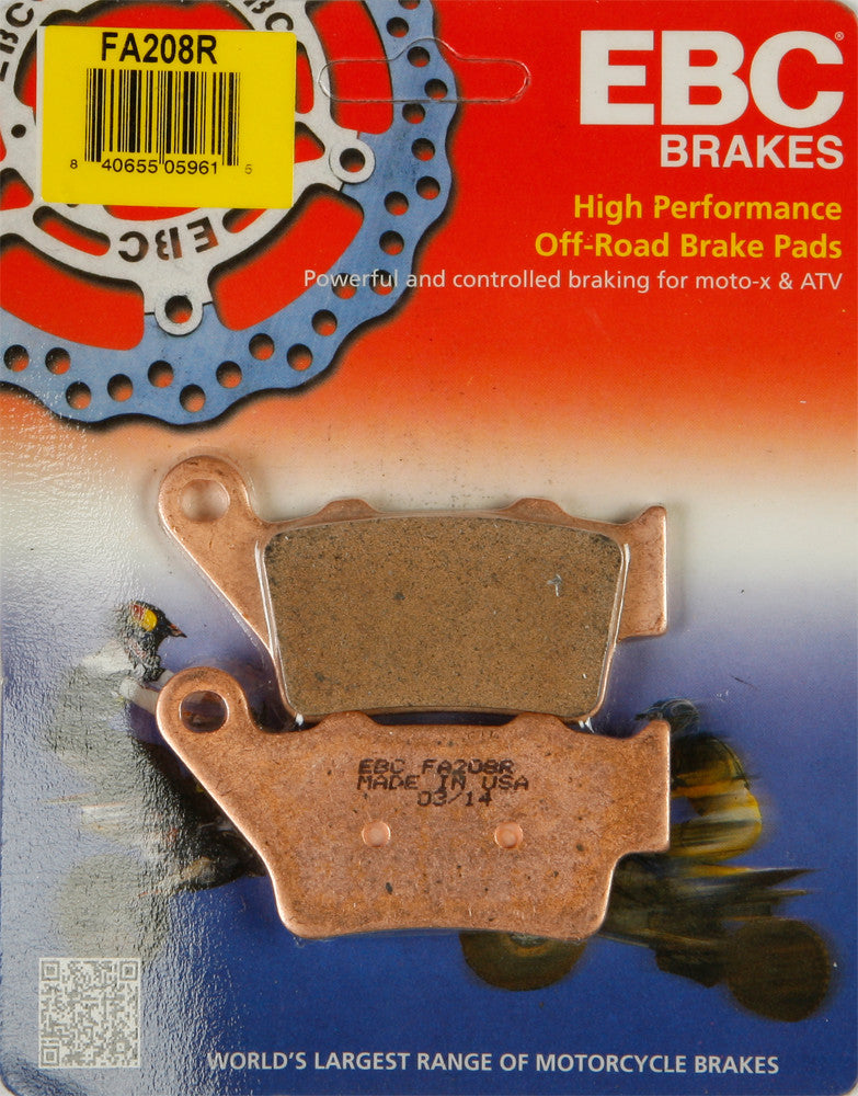 EBC Brakes FA208R Disc Brake Pad Set, COPPER, One-Size