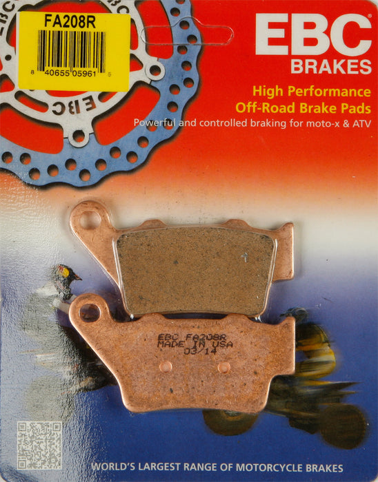 EBC Brakes FA208R Disc Brake Pad Set, COPPER, One-Size