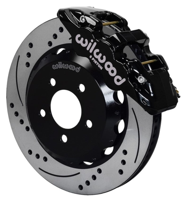 Wilwood AERO6 Front Hat Kit 15.00 Drilled 2016-Up Camaro w/Lines 140-14289-D