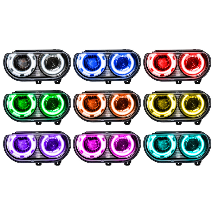 Oracle 08-14 Compatible with Dodge Challenger SMD HL (HID Style) ColorSHIFT w/ Simple Controller SEE WARRANTY 7132-504