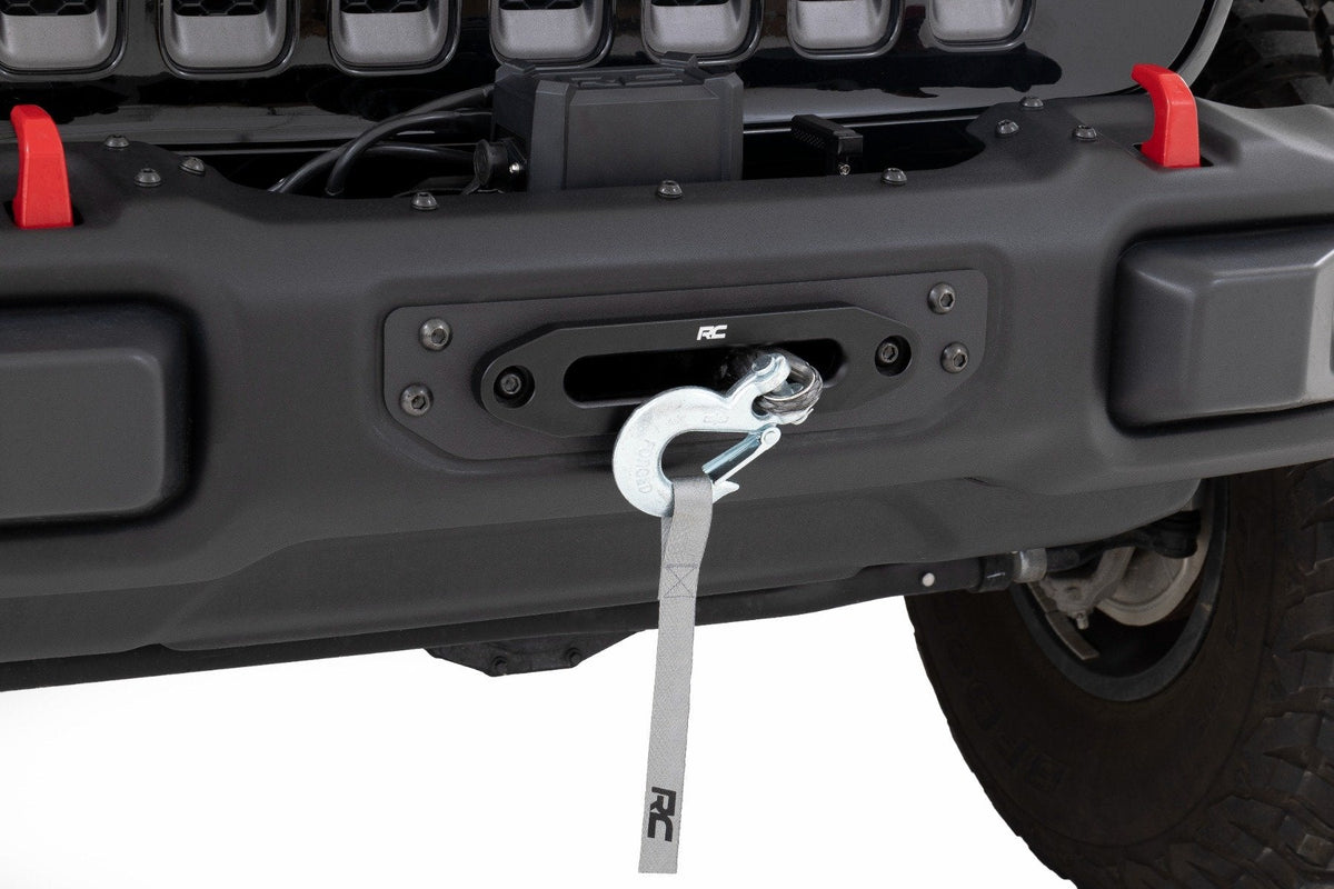 Rough Country Winch Mounting Plate Modular Steel Oe Bumper Fits Jeep Wrangler Jl (18-23) 10652