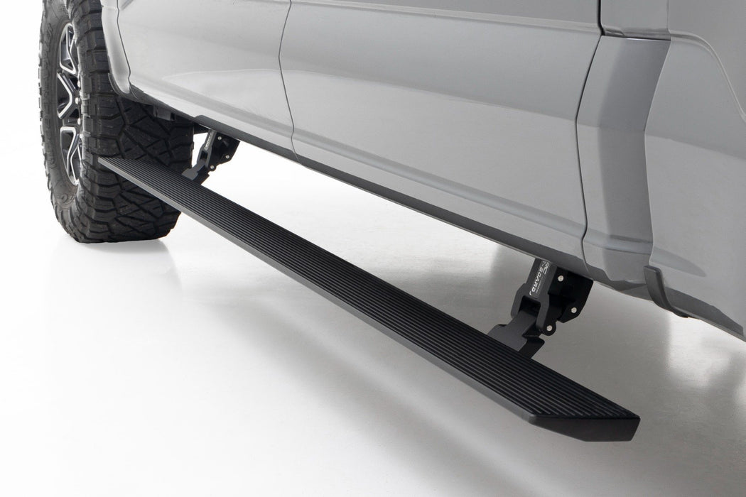 Rough Country Power Running Boards Lighted Crew Cab Ford F-150/F-150 Lightning/Raptor/Super Duty (15-23) PSR71520