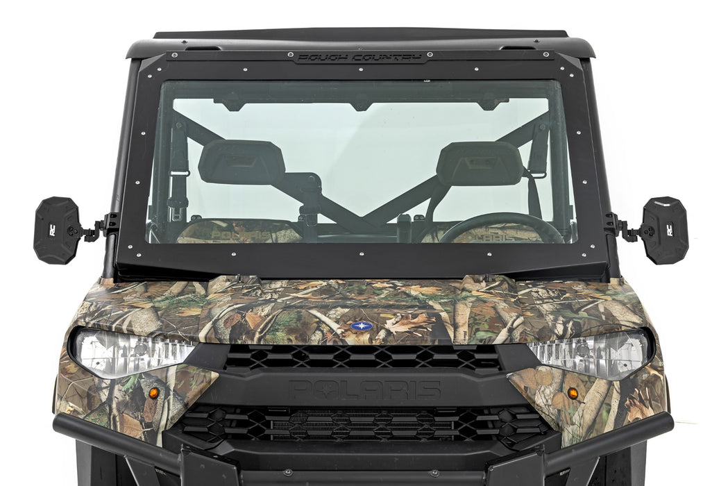 Rough Country Utv Aluminum Side View Mirrors Vertical 99208