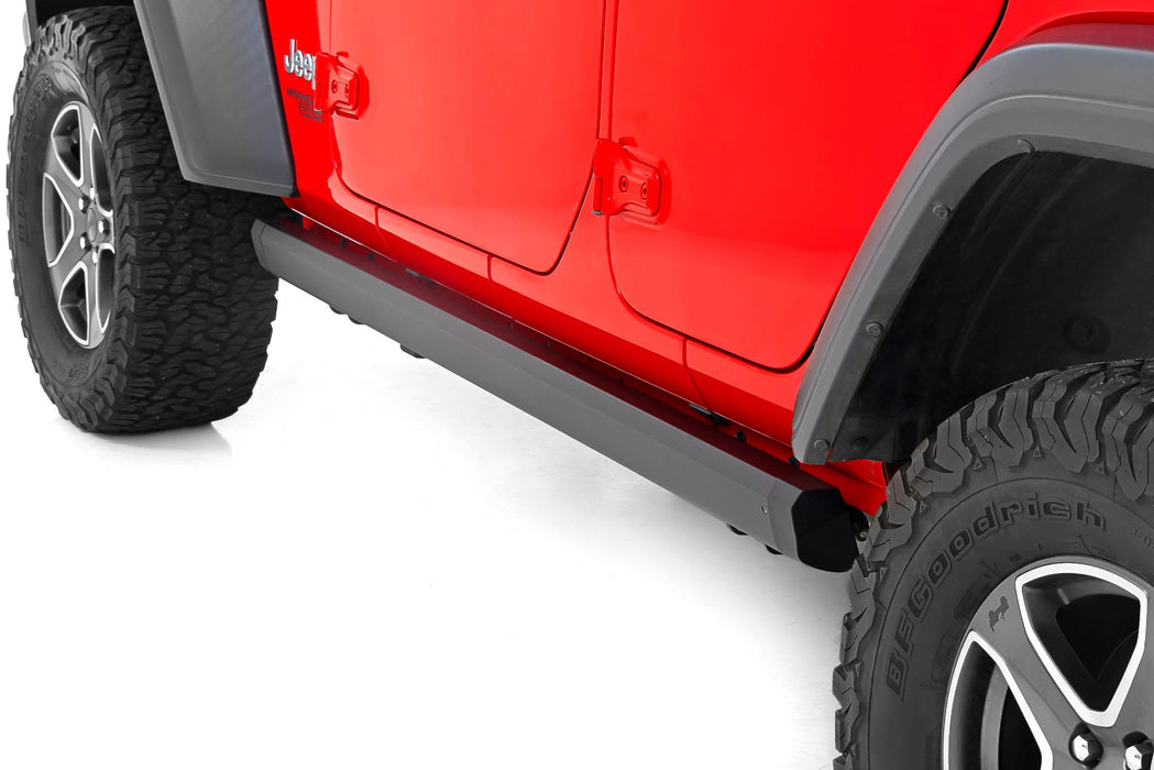Rough Country Power Running Boards Lighted 4 Door Jeep Wrangler Jl (18-23) PSR610430