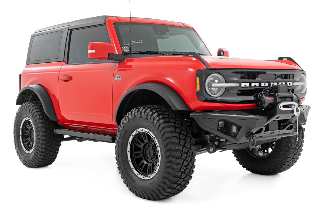 Rough Country Ba2 Running Boards Side Step Bars 2-Door Ford Bronco (2021-2023) 41008