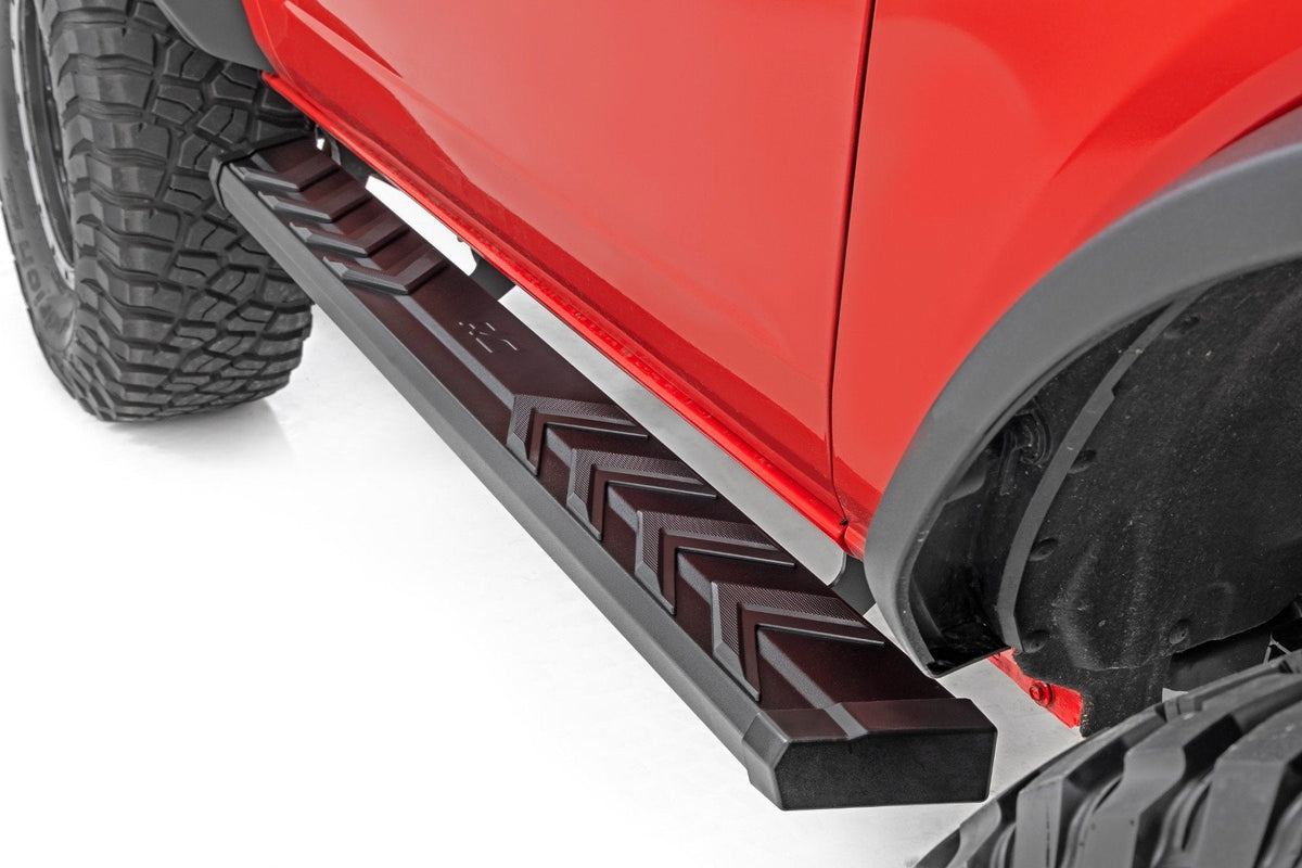 Rough Country Ba2 Running Boards Side Step Bars 2-Door Fits Ford Bronco (2021-2023) 41008