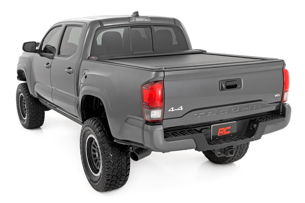 Rough Country Retractable Bed Cover 5' Bed Double Cab Fits toyotaTacoma (16-23)