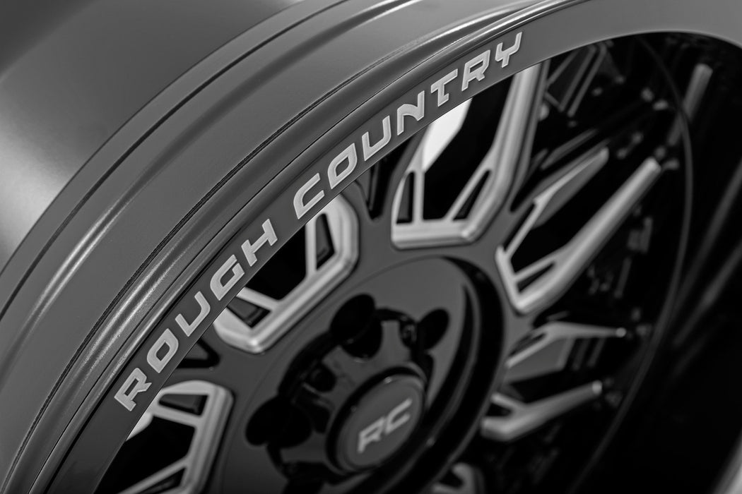 Rough Country 86 Series Wheel One-Piece Gloss Black 20X10 8X18019Mm 86201006