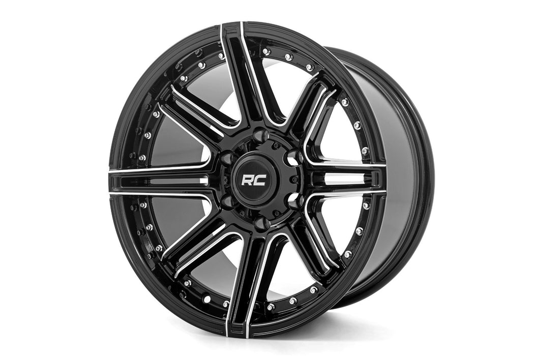 Rough Country 88 Series Wheel One-Piece Gloss Black 20X10 5X519Mm 88201018