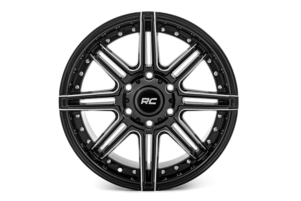 Rough Country 88 Series Wheel One-Piece Gloss Black 17X9 6X13512Mm 88170917