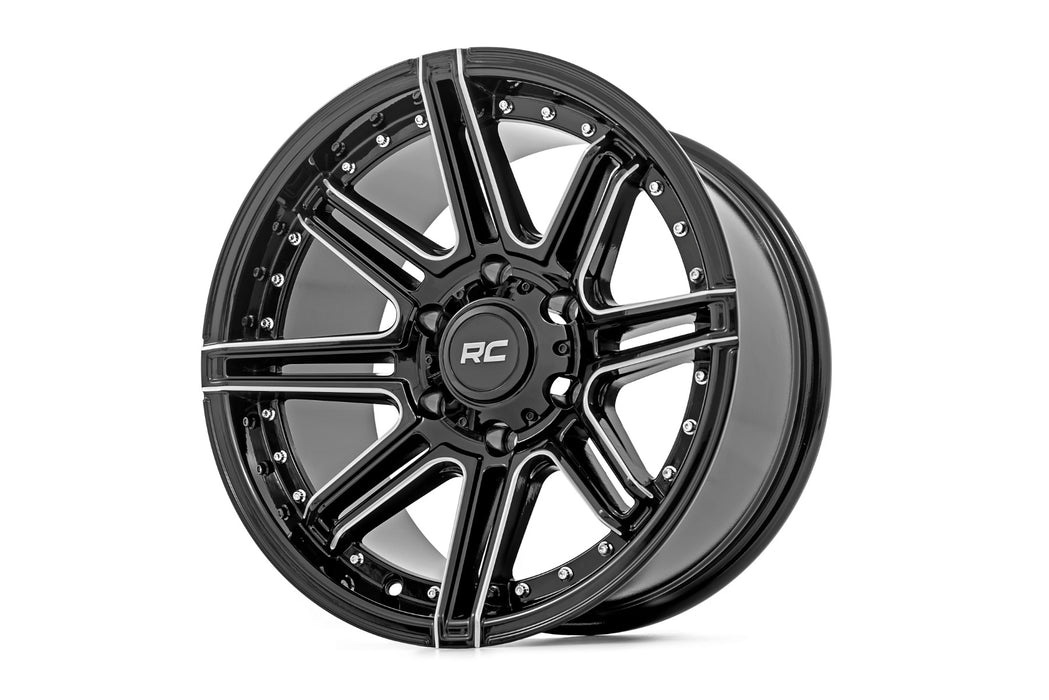 Rough Country 88 Series Wheel One-Piece Gloss Black 20X10 6X5.525Mm 88201012