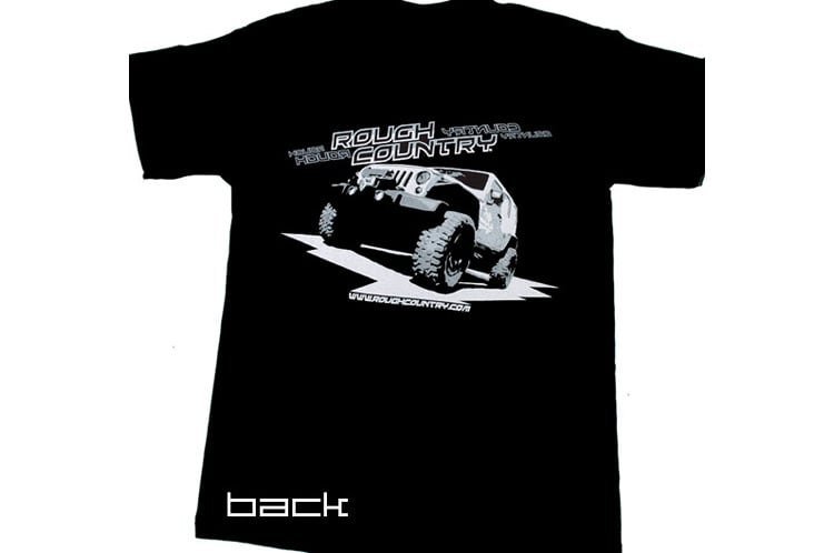 Rough Country T-Shirt Black Size Sm 84026