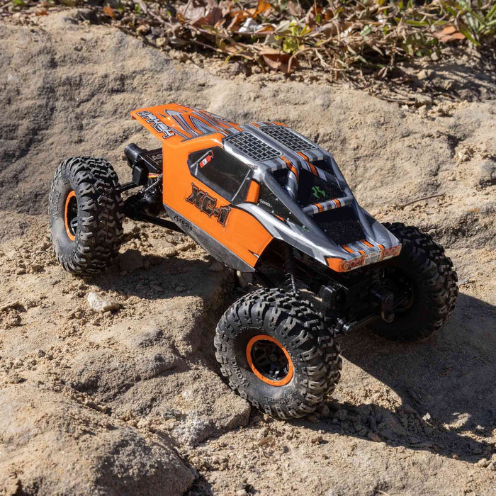 Axial RC Truck 1/24 AX24 XC-1 4WS Crawler Brushed RTR Includes everything needed no other purchases required Orange AXI00003T2 Trucks Electric RTR Other