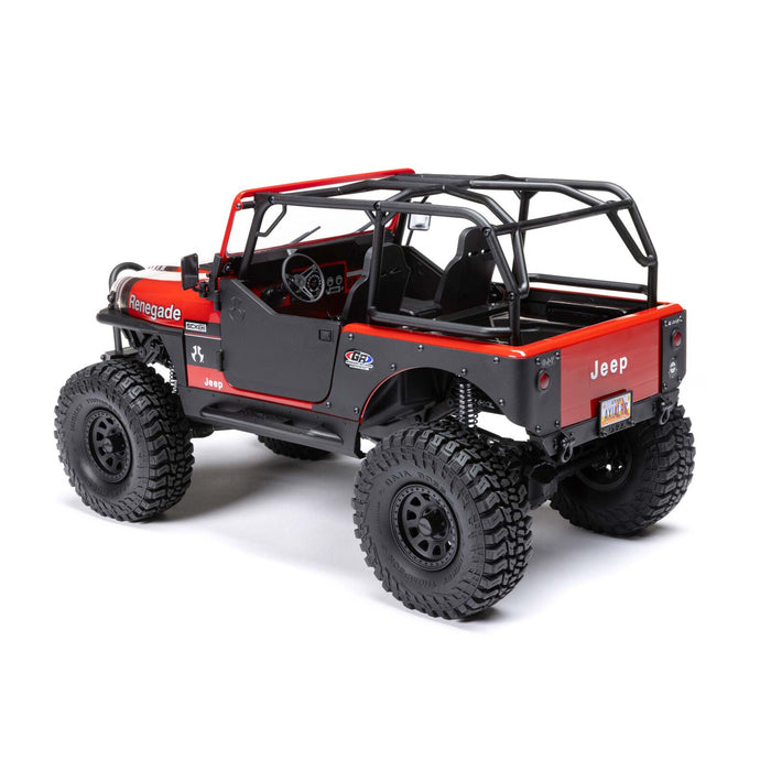 Axial 1/10 SCX10 III JEEP CJ-7 4WD BRUSHED RTR, RED