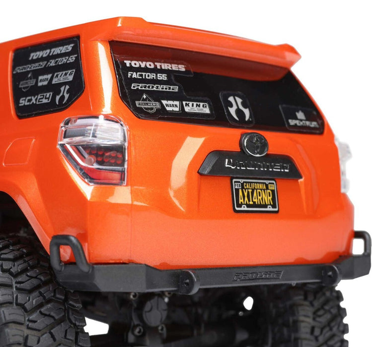 1/24 SCX24 Toyota 4Runner 4X4 RTR Brushed Rock Crawler (Battery & Charger Included), Orange