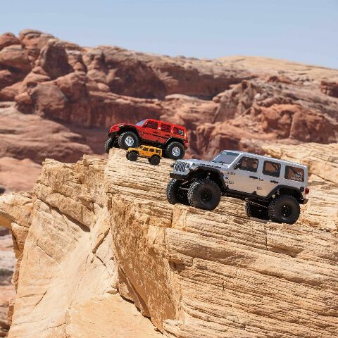 Axial Rc Truck 1/6 Scx6 compatible with Jeep Jlu Wrangler 4Wd Rock Crawler Rtr (Batteries